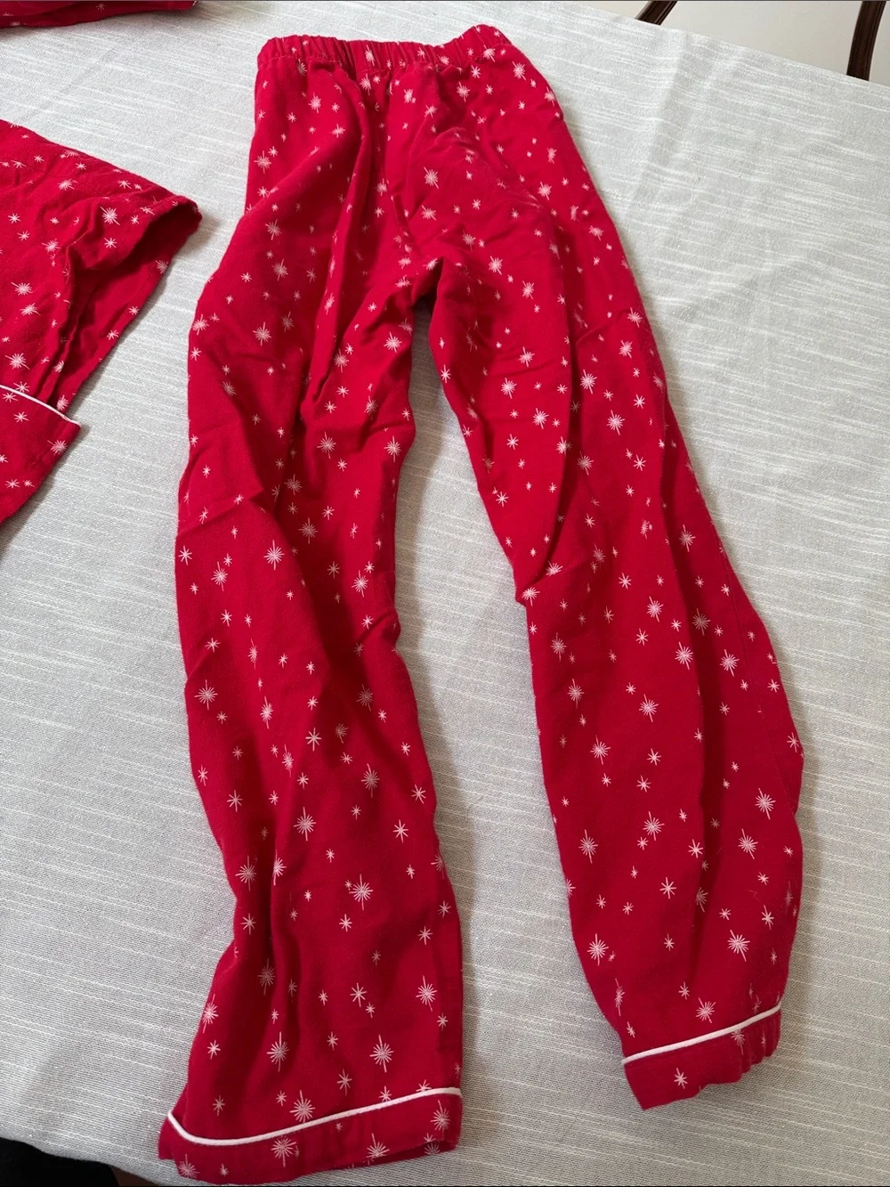 Petite Plume red flannel pajama set 14 girls